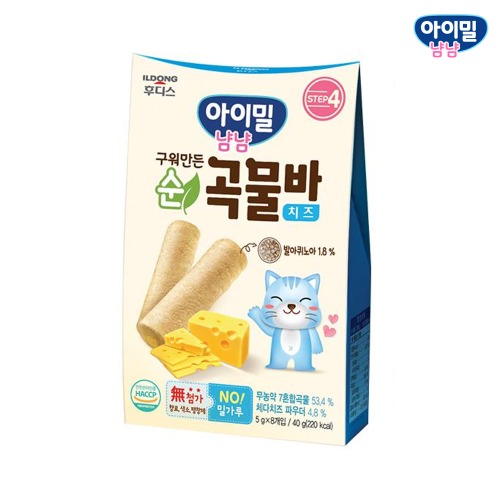 [일동후디스] 아이밀냠냠 순곡물바 치즈 40g